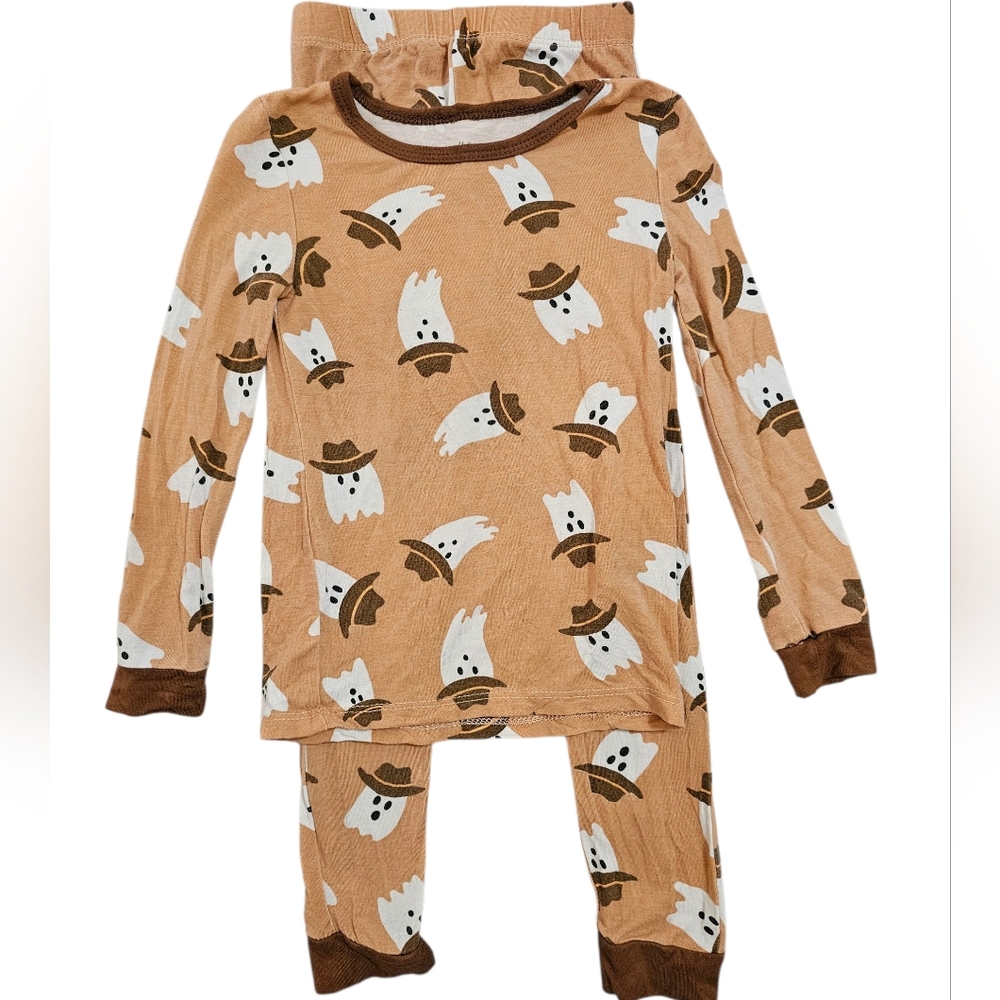 Milkberry Baby Bamboo Ghost Cowboy PJs 3T